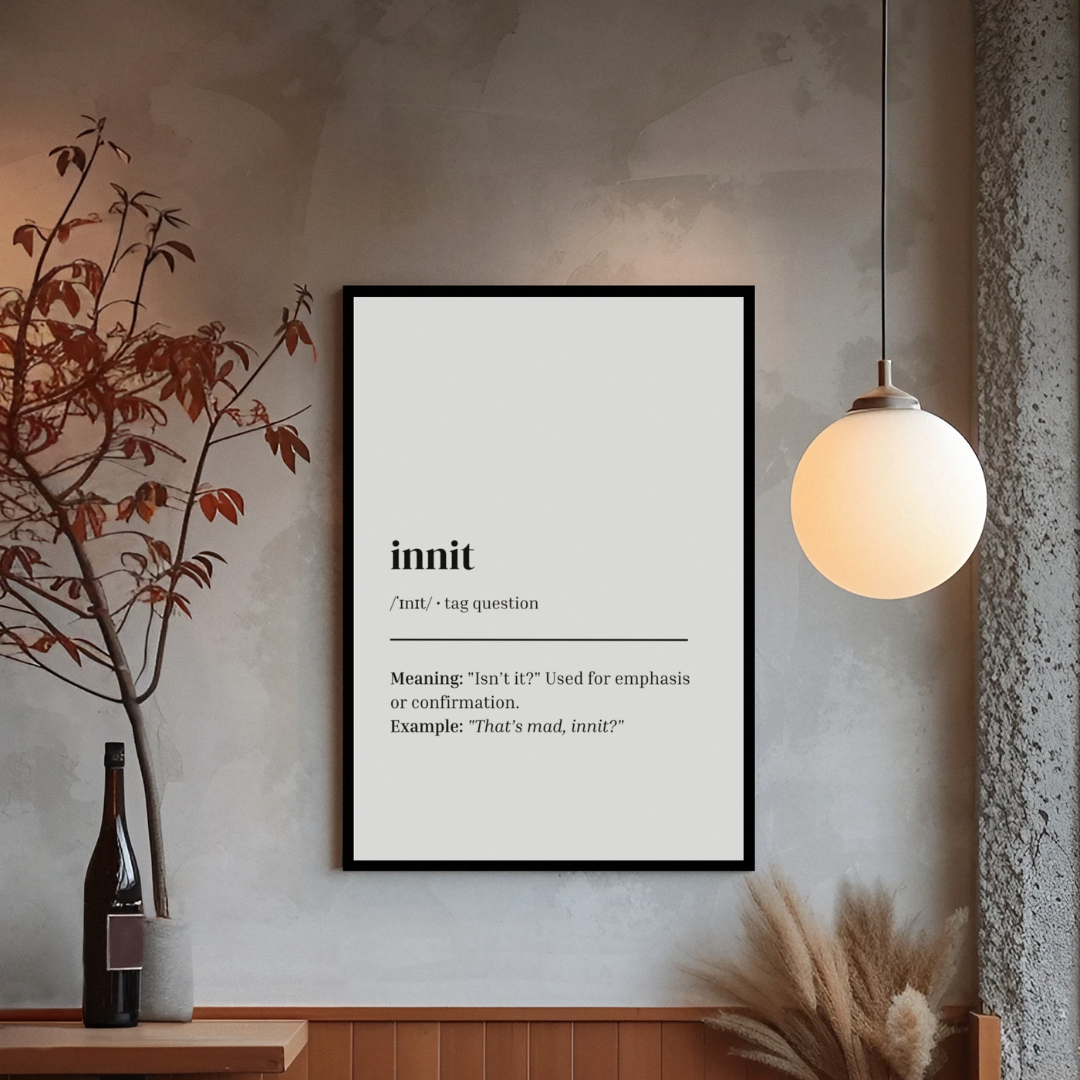 'Innit' Print