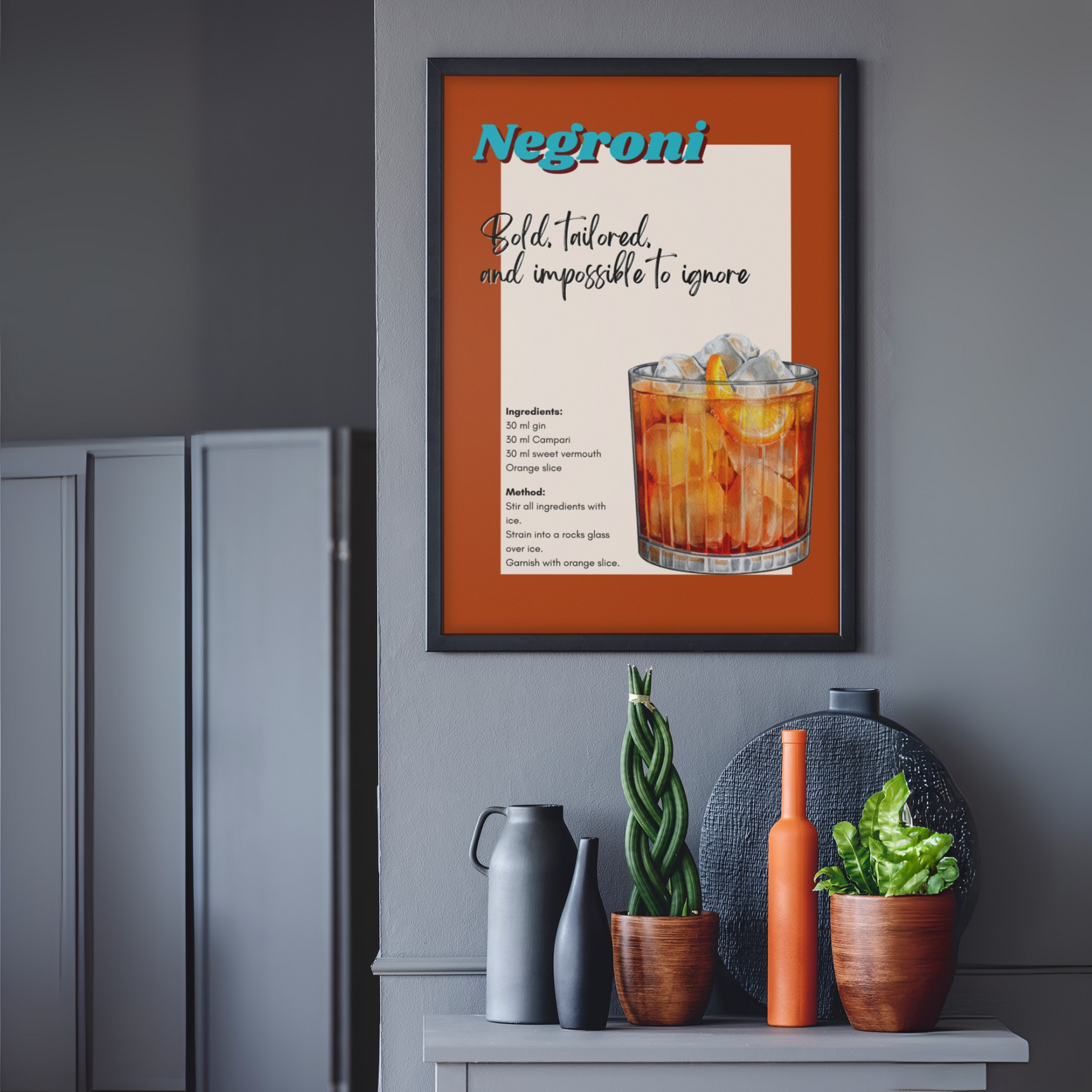 'Negroni' Print