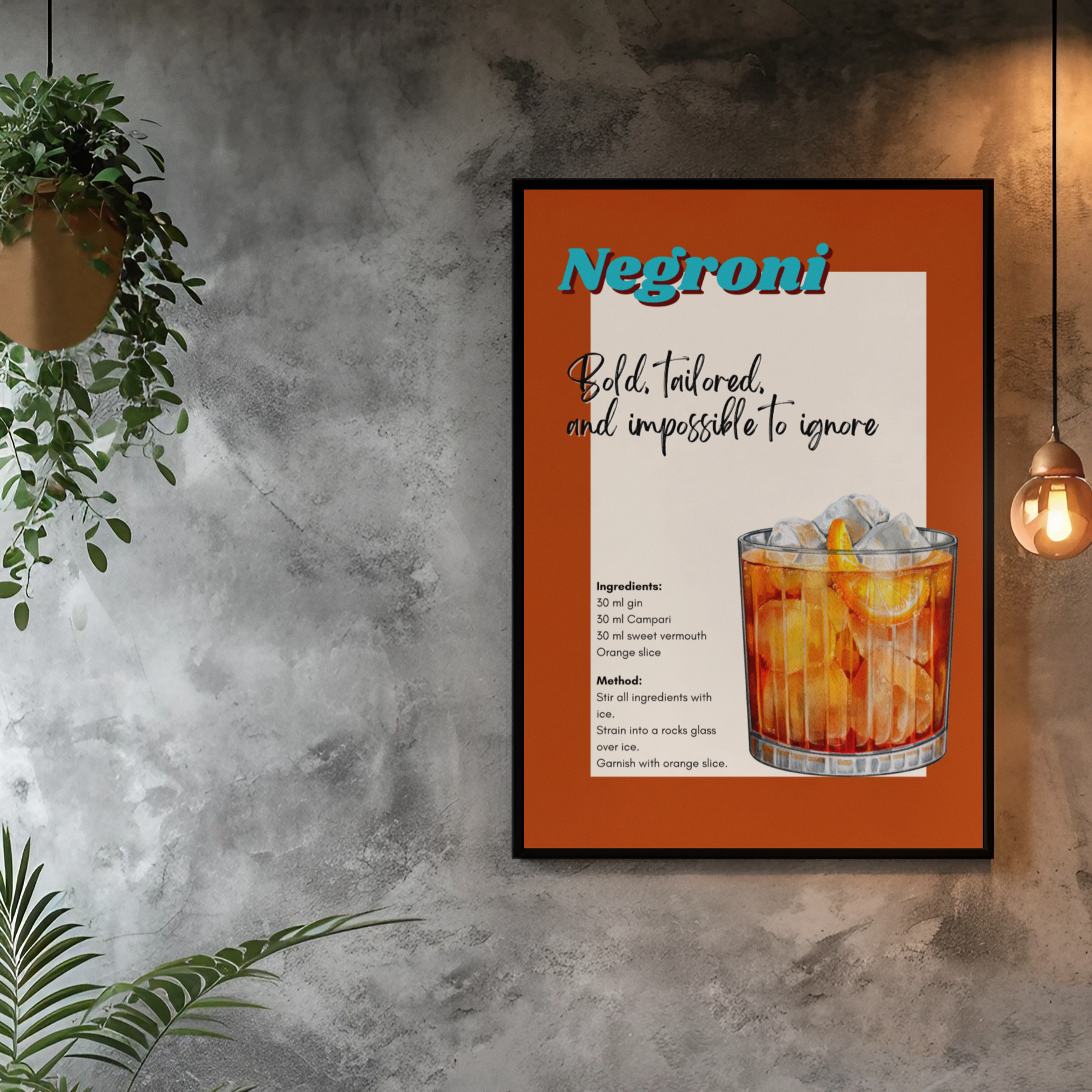 'Negroni' Print