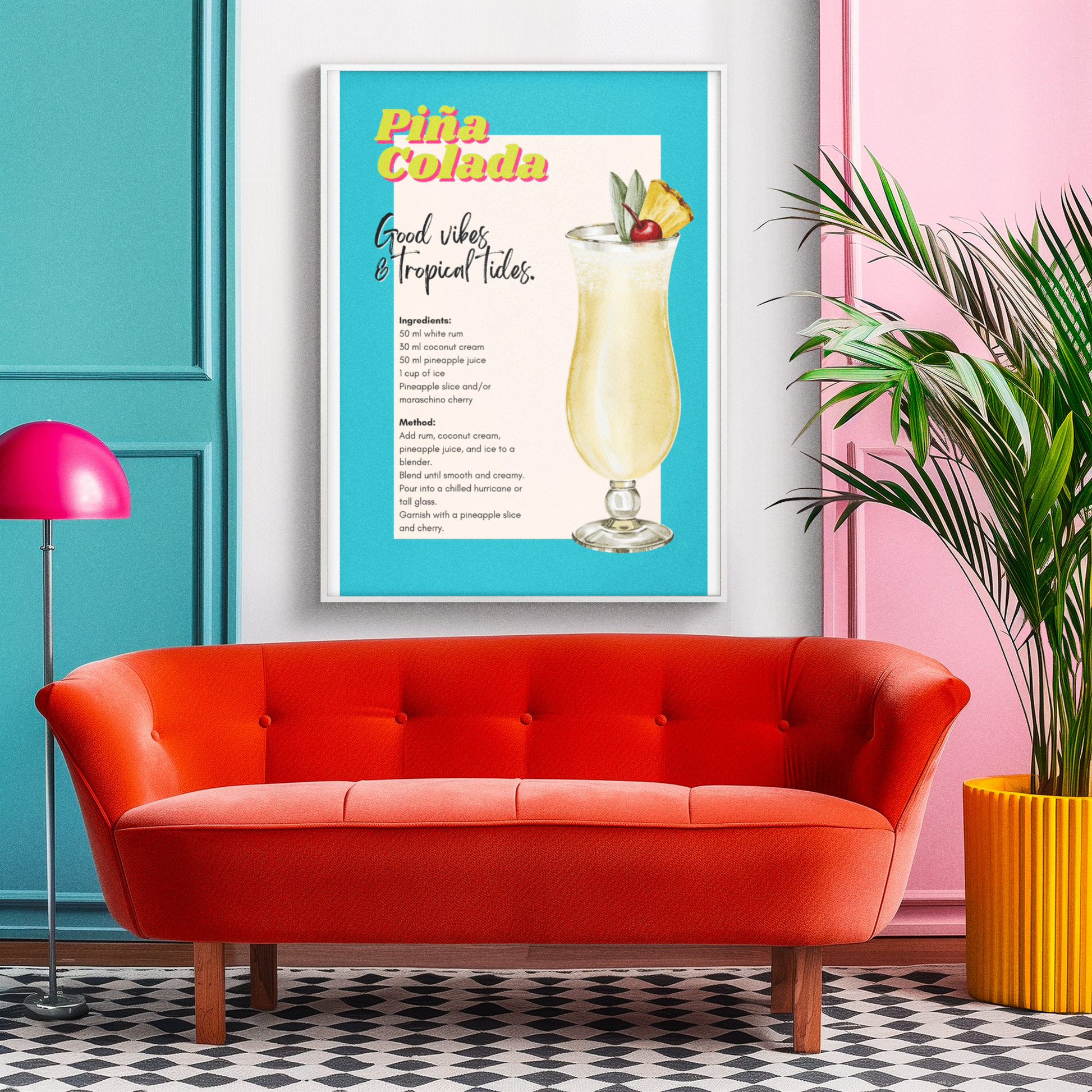 'Pina Colada' Print