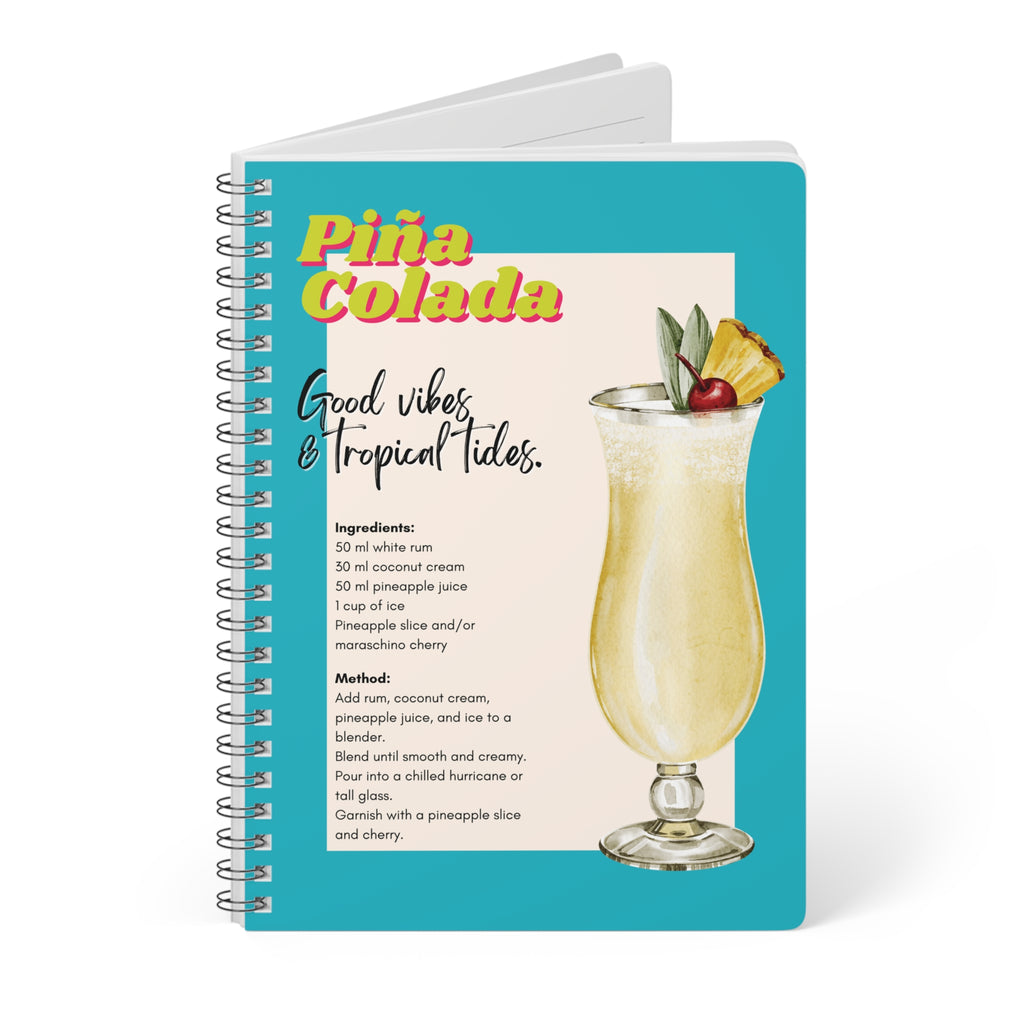 "Pina Colada" Softcover A5 Notebook