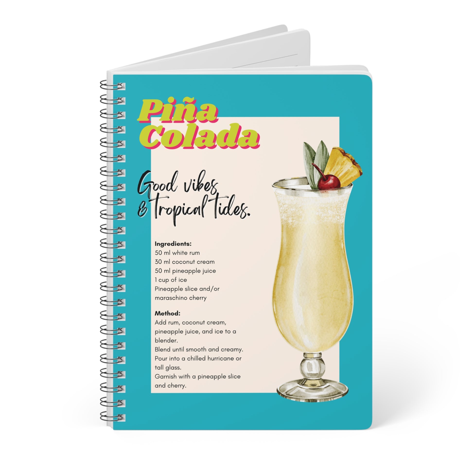 "Pina Colada" Softcover A5 Notebook