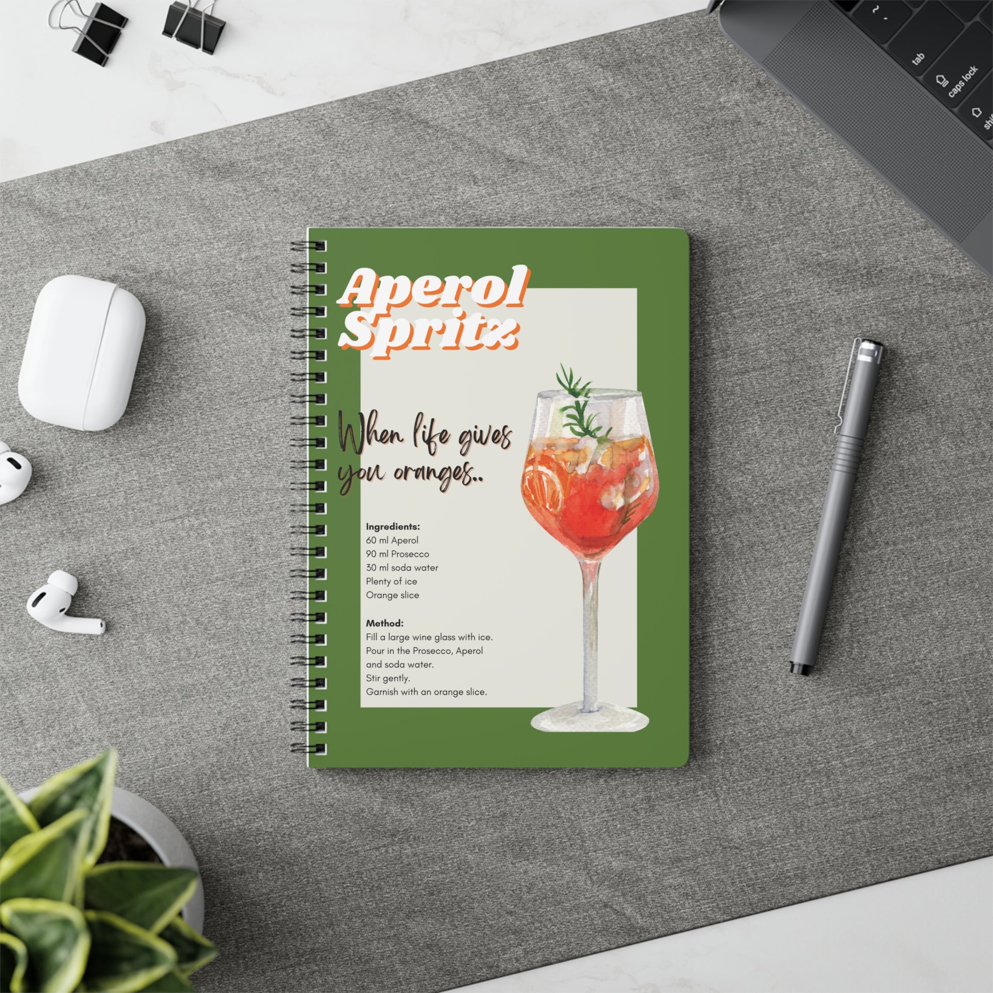 "Aperol Spritz" Softcover A5 Notebook
