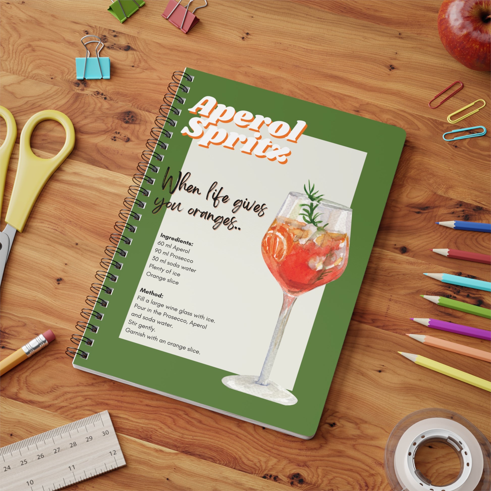 "Aperol Spritz" Softcover A5 Notebook