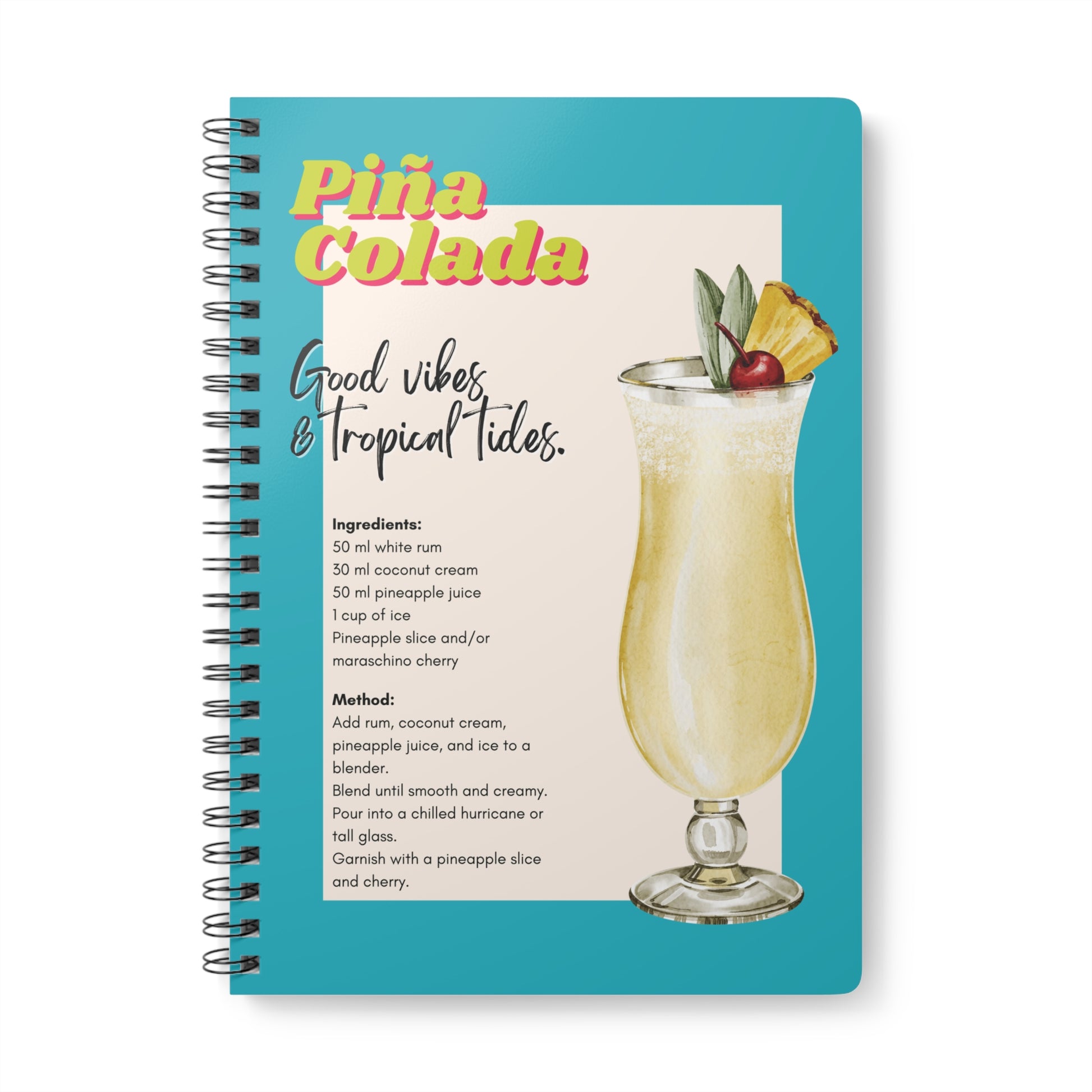 "Pina Colada" Softcover A5 Notebook