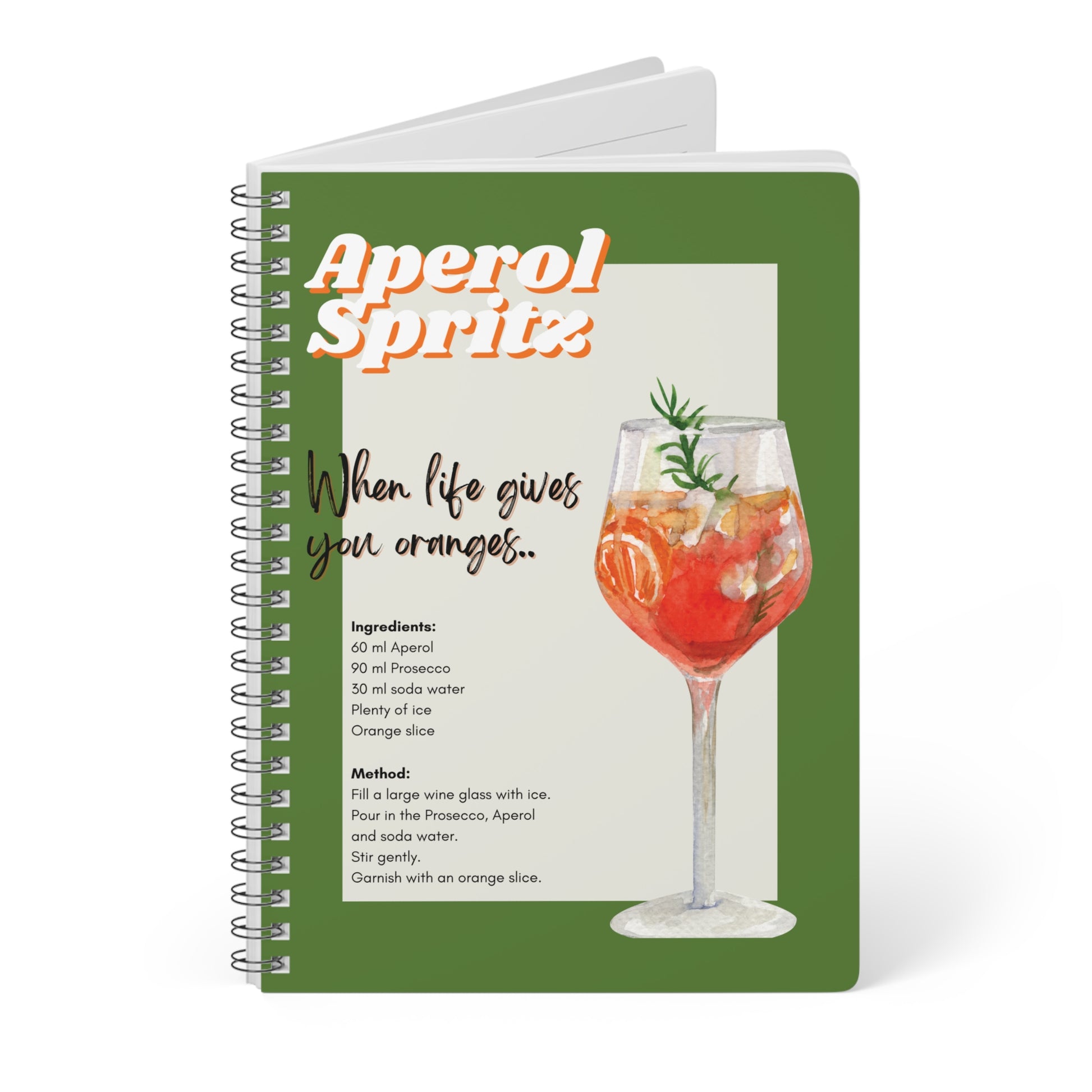 "Aperol Spritz" Softcover A5 Notebook