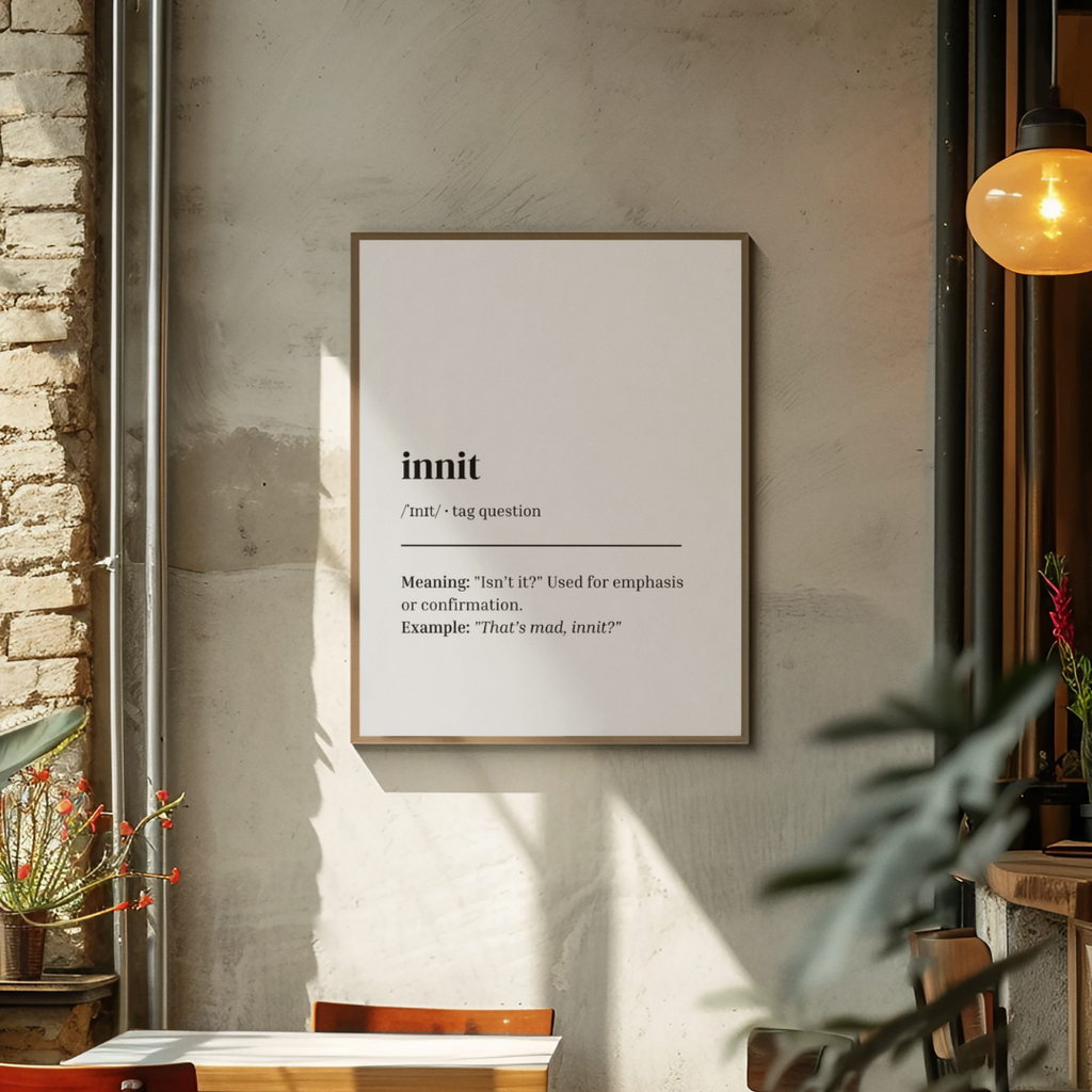 'Innit' Print