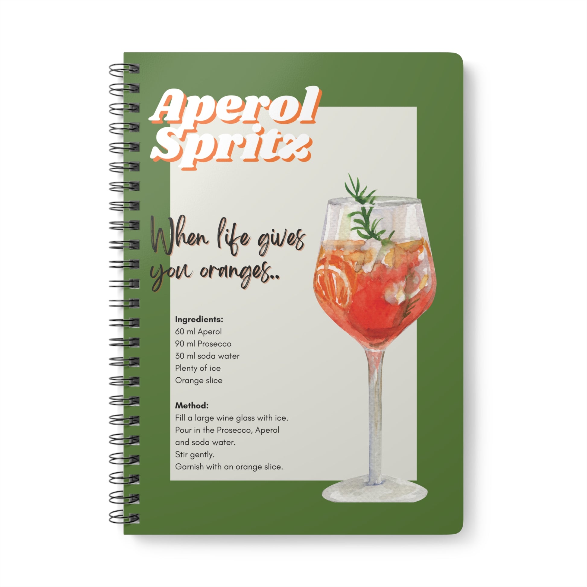 "Aperol Spritz" Softcover A5 Notebook